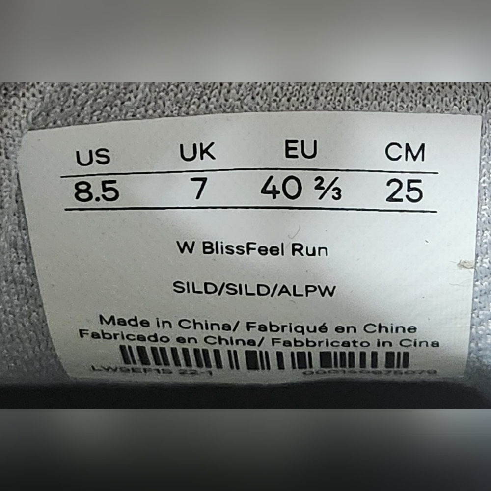 Lululemon Blissfeel Running Shoe - Silver Drop/Alpine White Women's Size 8.5 - Picture 9 of 9